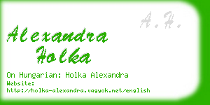 alexandra holka business card